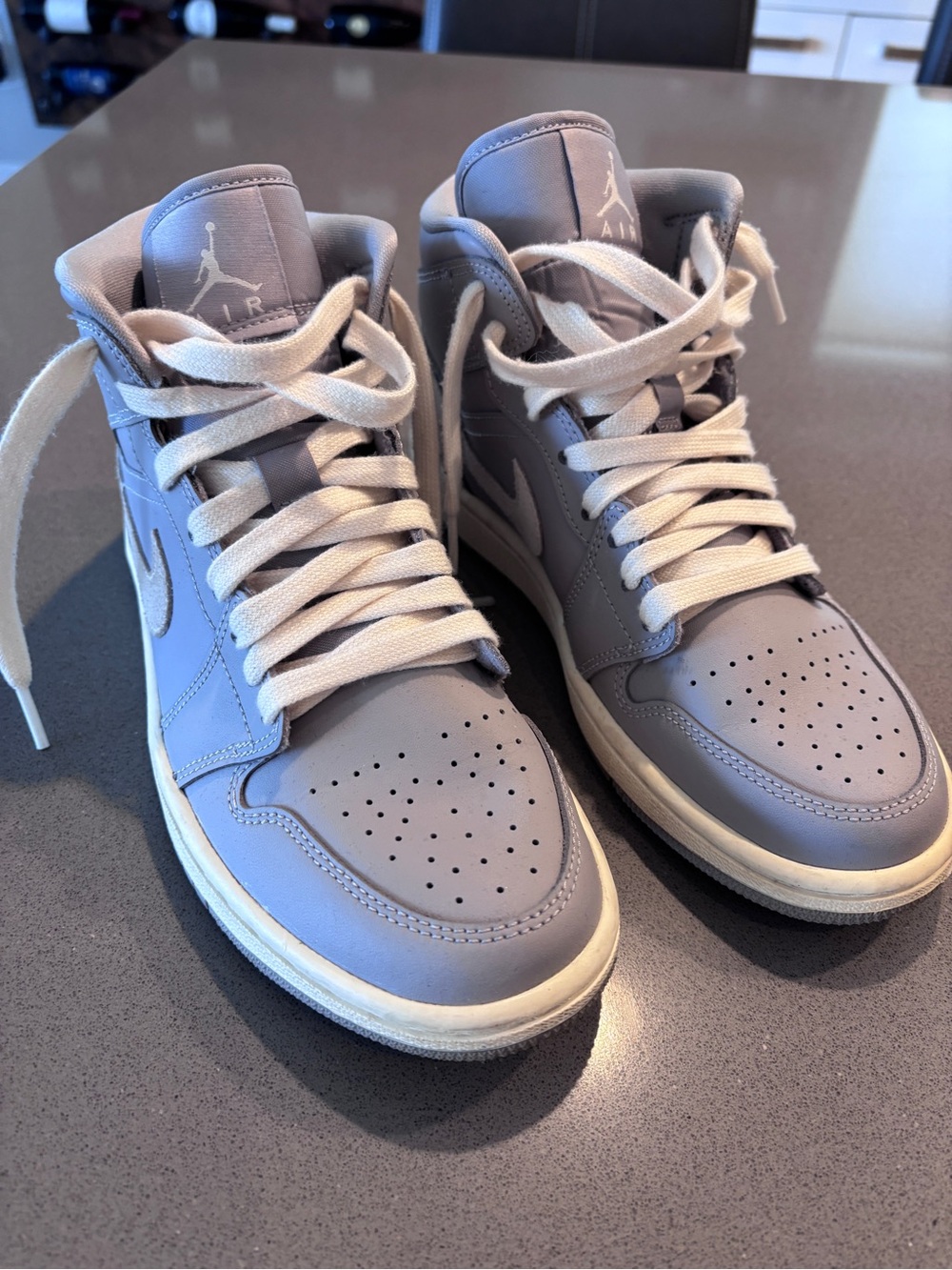 Nike Women’s Mid-Top Sneakers in Light Purple and White